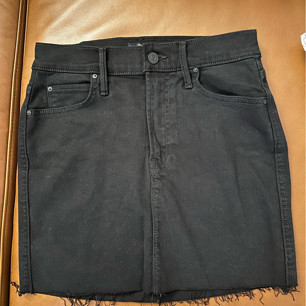 MOTHER Black Denim Skirt - SIZE 27